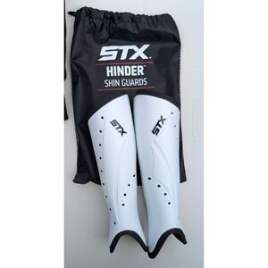 STX Hinder Field Hockey Lacrosse Shin Guards White Size S/M